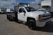 2018 WHITE /BLACK CHEVROLET 3500 with an DURAMX 6.6 L TURBO DIESEL engine, AUTOMATIC transmission, located at 9172 North Fwy, Houston, TX, 77037, (713) 910-6868, 29.887470, -95.411903 - 12FT FLATBED, 96" WIDE, BUMPER PULL HITCH, LIGHT BAR, 2 X TOOLBOXES, EXHAUST BRAKE , POWER WINDOWS, LOCKS, & MIRRORS - Photo#0