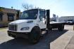 2014 WHITE /BLACK FREIGHTLINER M2-106 with an CUMMINS ISB 6.7L 220HP engine, ALLISON 2100 RDS transmission, located at 9172 North Fwy, Houston, TX, 77037, (713) 910-6868, 29.887470, -95.411903 - 26,000 LB GVWR NON CDL, 24 FT FLATBED X 100" WIDE, AIR RIDE SUSPENSION, DUAL 50 GALLON FUEL TANKS - Photo#0